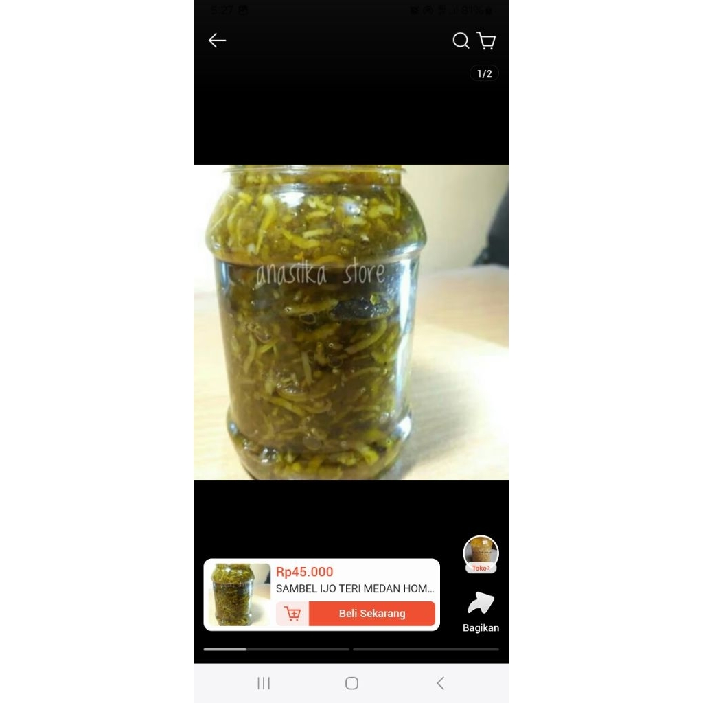 

sambal ijo teri custome