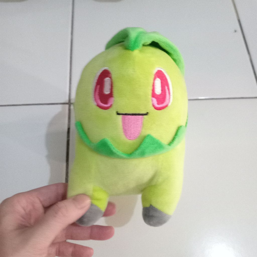boneka pokemon plush chikorita big size