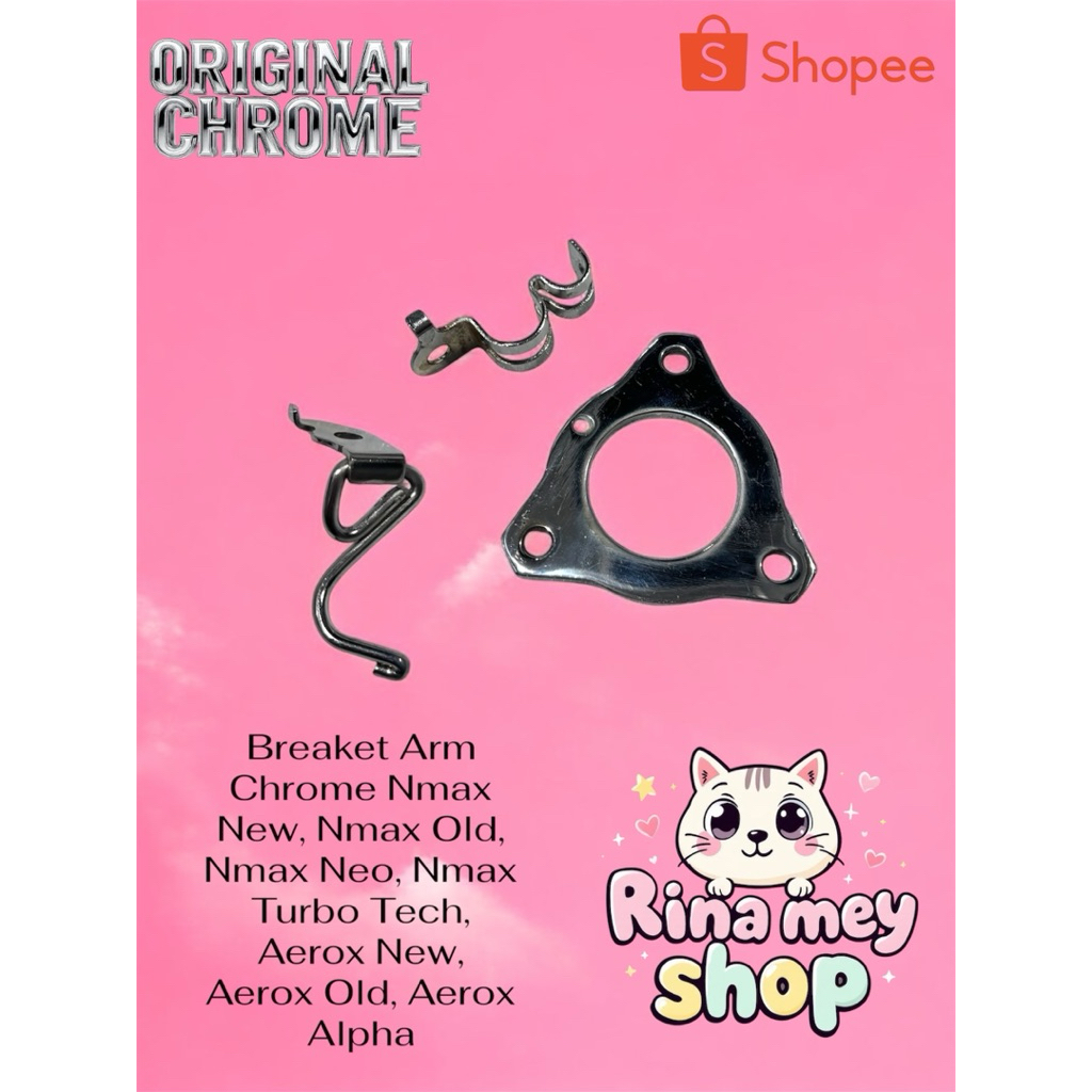 Breaket Arm Chrome Yamaha Nmax Dan Aerox