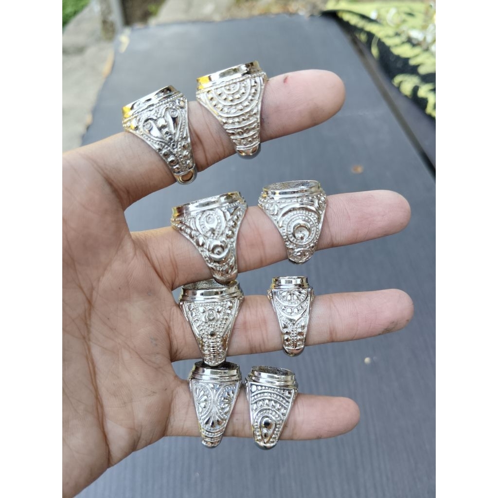 Ring Cincin Emban Alpaka Super Motif Ukir