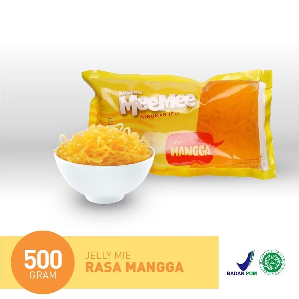 

Minuman Jelly motif mie rasa mangga