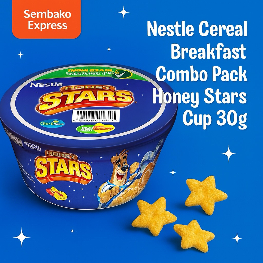 

Nestlé Cereal Breakfast Combo Pack Honey Stars Cup 30g – Sereal Praktis Rasa Madu