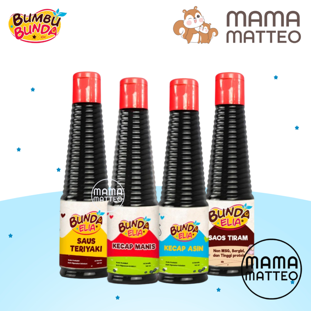 BUMBU BUNDA BY ELIA Kecap Organik Manis Asin Saos Saus Teriyaki Tiram / Bumbu Masak / BANDUNG