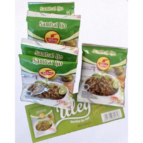 

Sambal ijo uleg, sachet 20gr