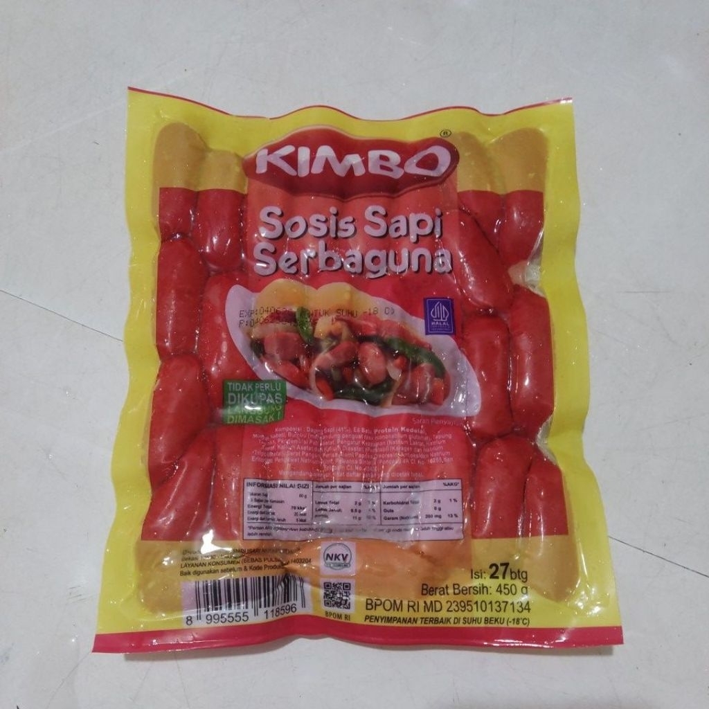 

Kimbo Sosis Sapi Cocktail Serbaguna 450gr