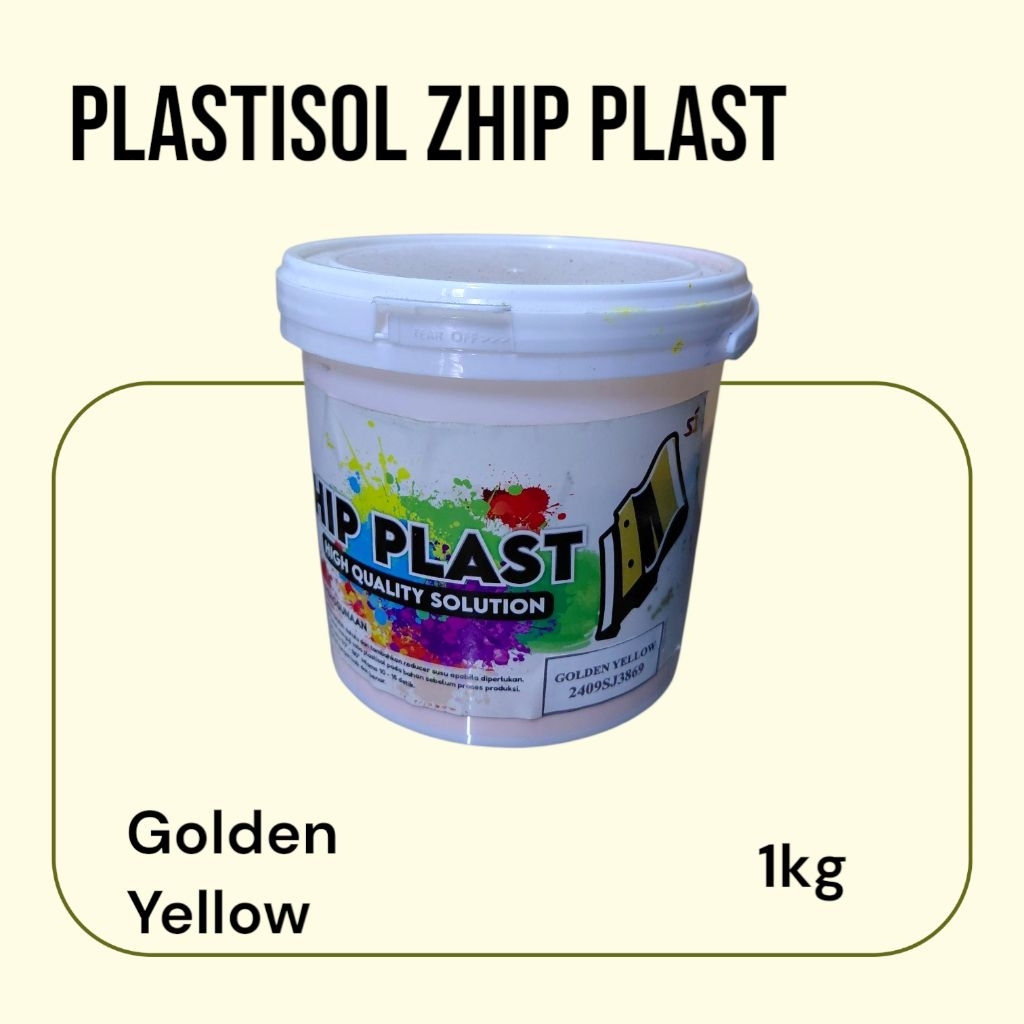 

Plastisol Zhipplast Golden Yellow Sablon Kaos