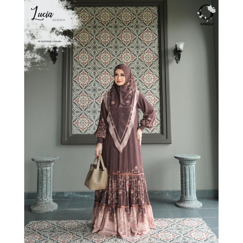 Lucia set syari original omeiro syari