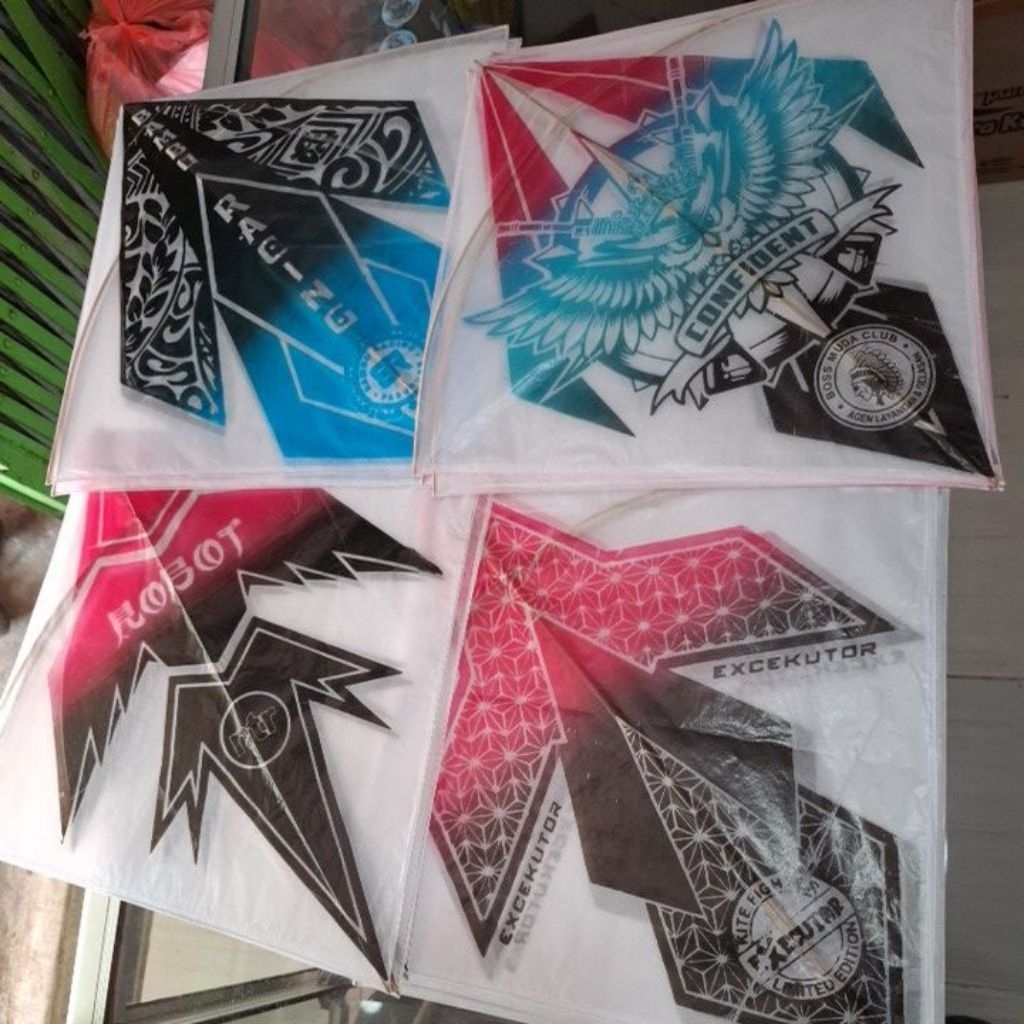 Layangan aduan arku standart kertas minyak