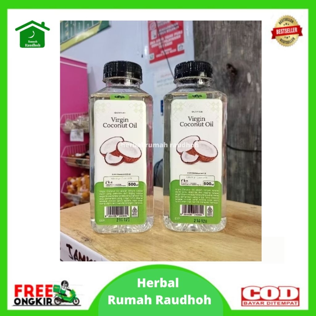 

EXTRA VIRGIN COCONUT OIL (VCO) 500 ML SAFIYA - MINYAK KELAPA MURNI KAYA MANFAAT