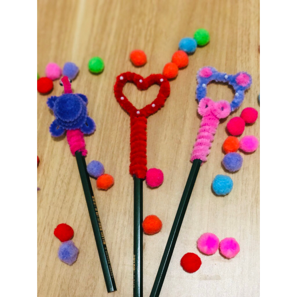 

paket isi 3 pcs pensil hias