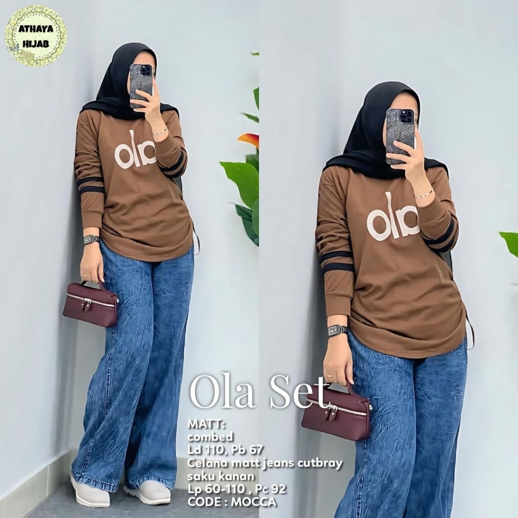TERMURAH OLA SET BY ATHAYA ORIGINAL BISA COD // SETELAN WANITA