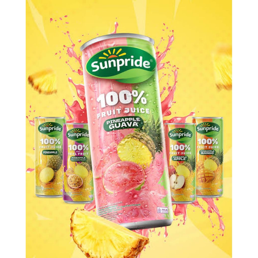 

SUNPRIDE JUICE KALENG 220ml JUS KALENG DARI BUAH ASLI BEBAS GULA