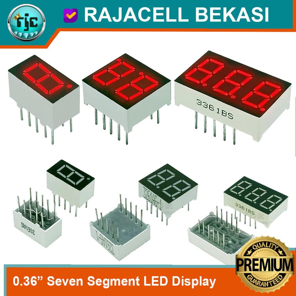 Seven Segment Display 0.36" 1 2 3 Digit 7-Segment LED Digital Tube