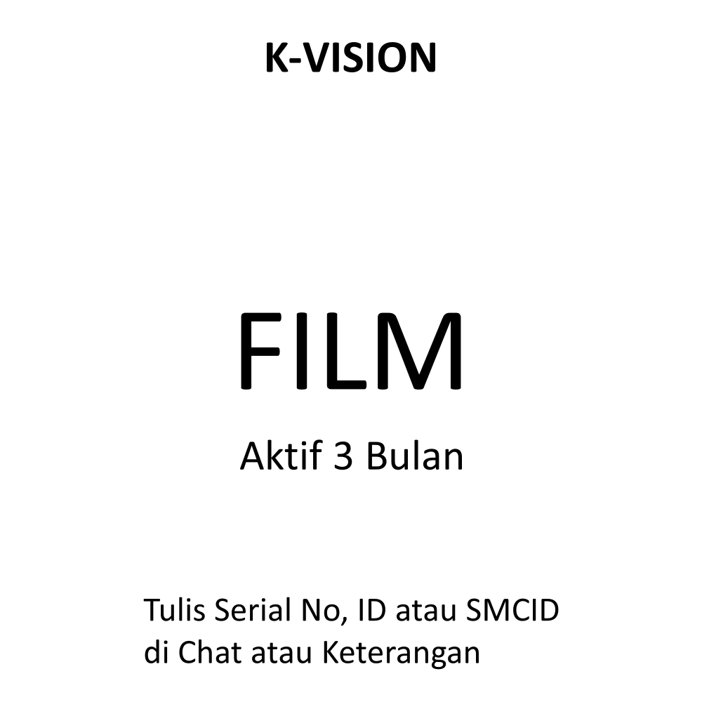 K-VISION PAKET FILM 3 BULAN