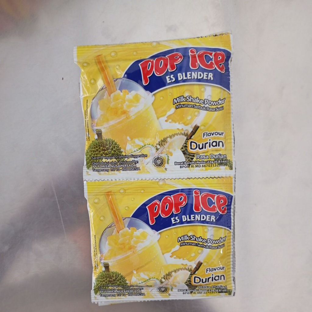 

Pop Ice Durian Renceng Isi 10sachet 23gr