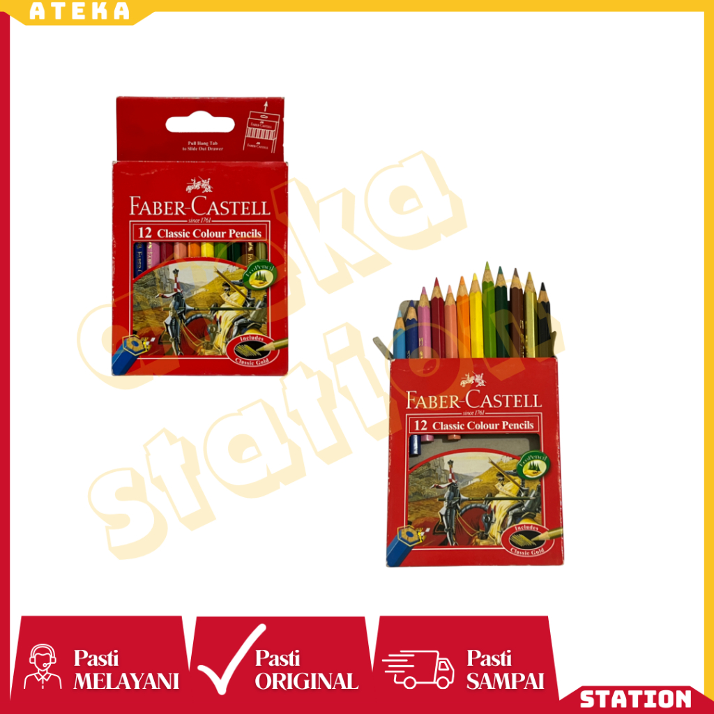

Pensil Warna FABER-CASTELL Classic 12 Pendek