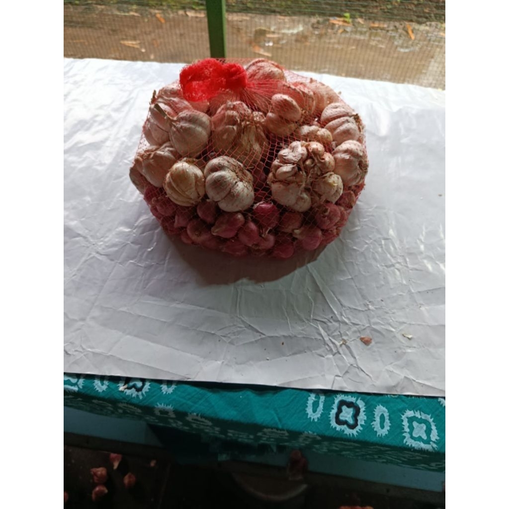 

Mix 1 kg(500 gr Bawang Merah Sedang + Bawang Putih)