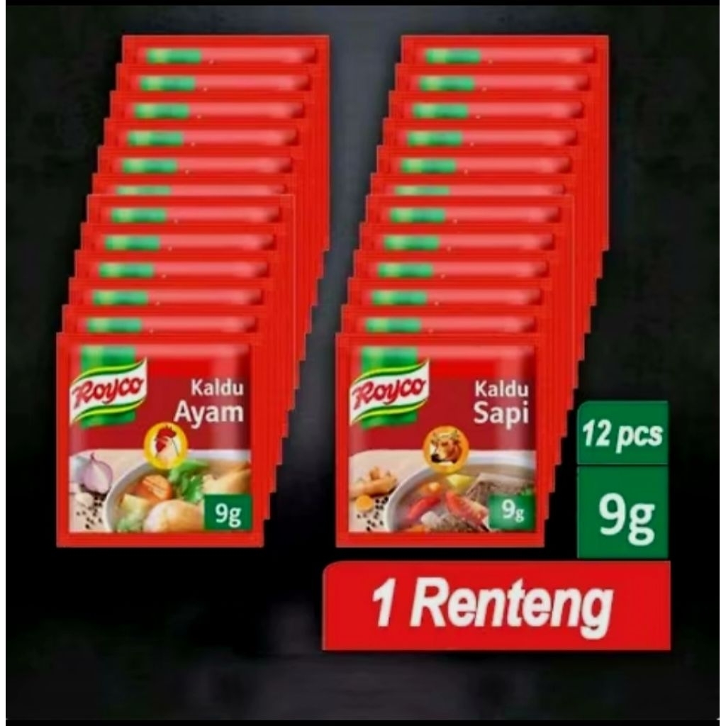 

ROYCO Bumbu Penyedap Spesial Renceng (12 × 8 gr) Kaldo Rasa Sapi Ayam Unilever Bumbu Dapur | Mom Happy Store
