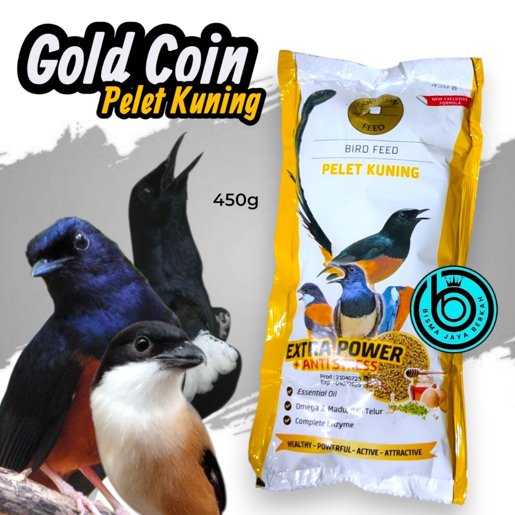GOLD COIN GOLDCOIN KUNING kemasan 450 GRAM pelet kuning