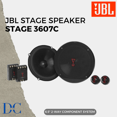 Speaker 2-Way Component Mobil - Speaker JBL Stage 3607C - 6.5 Inch 2-Way Component System - Speaker 