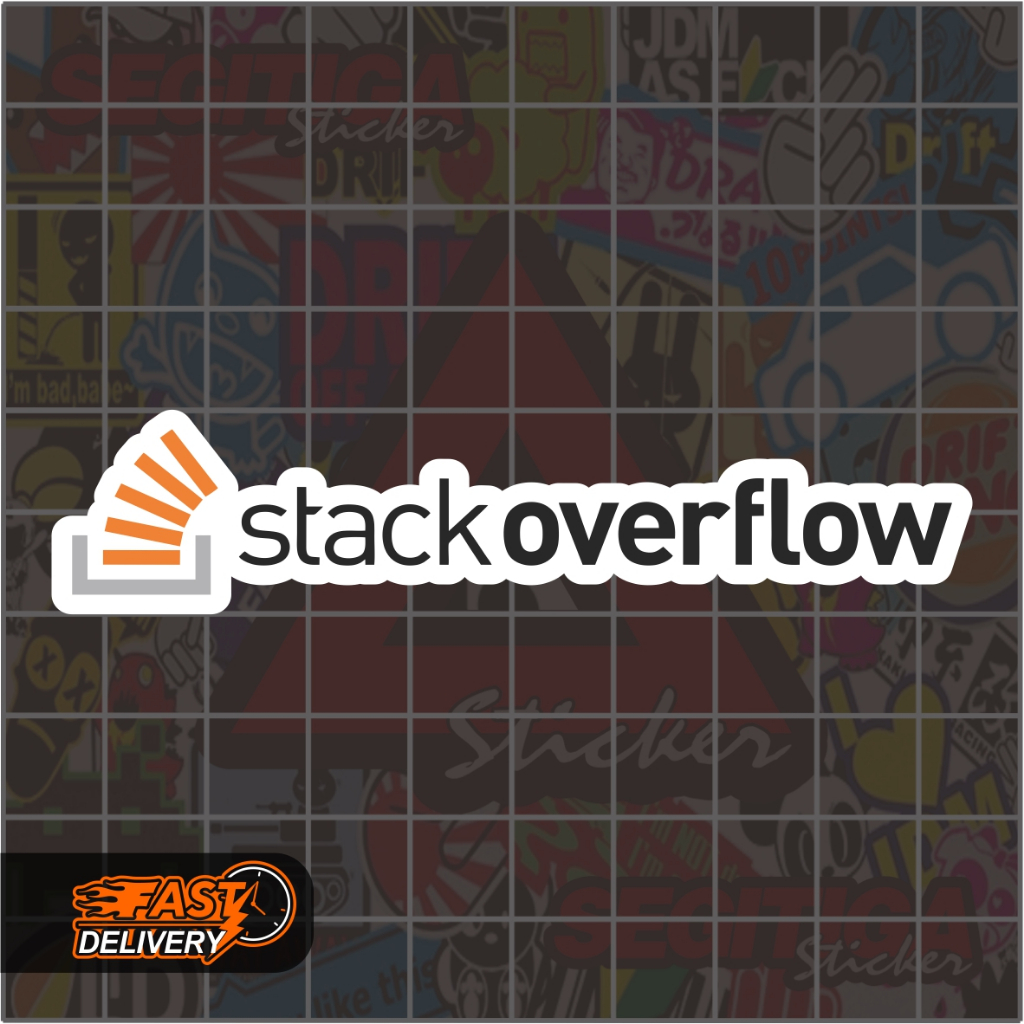 

Sticker Stack Overflow Ukuran 9 x 2 Cm