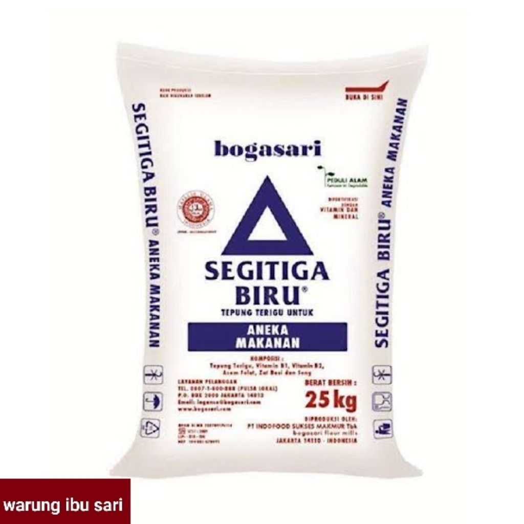 

TERIGU SEGITIGA BIRU 1KARUNG 25KG (kiriman cargo)