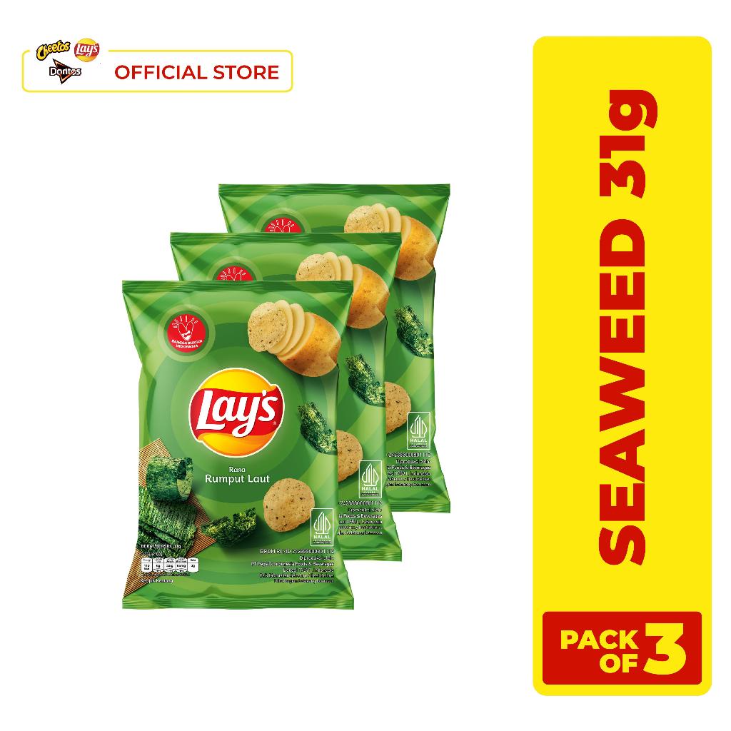 

Lay's Seaweed Potato Chips 31gr - Pack of 3