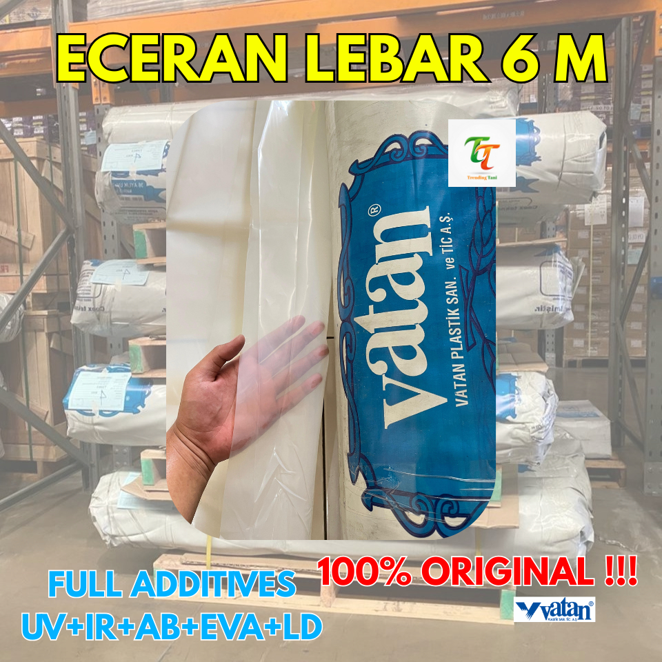 Plastik UV Vatan Lebar 6 meter, Plastik UV Vatan ECERAN
