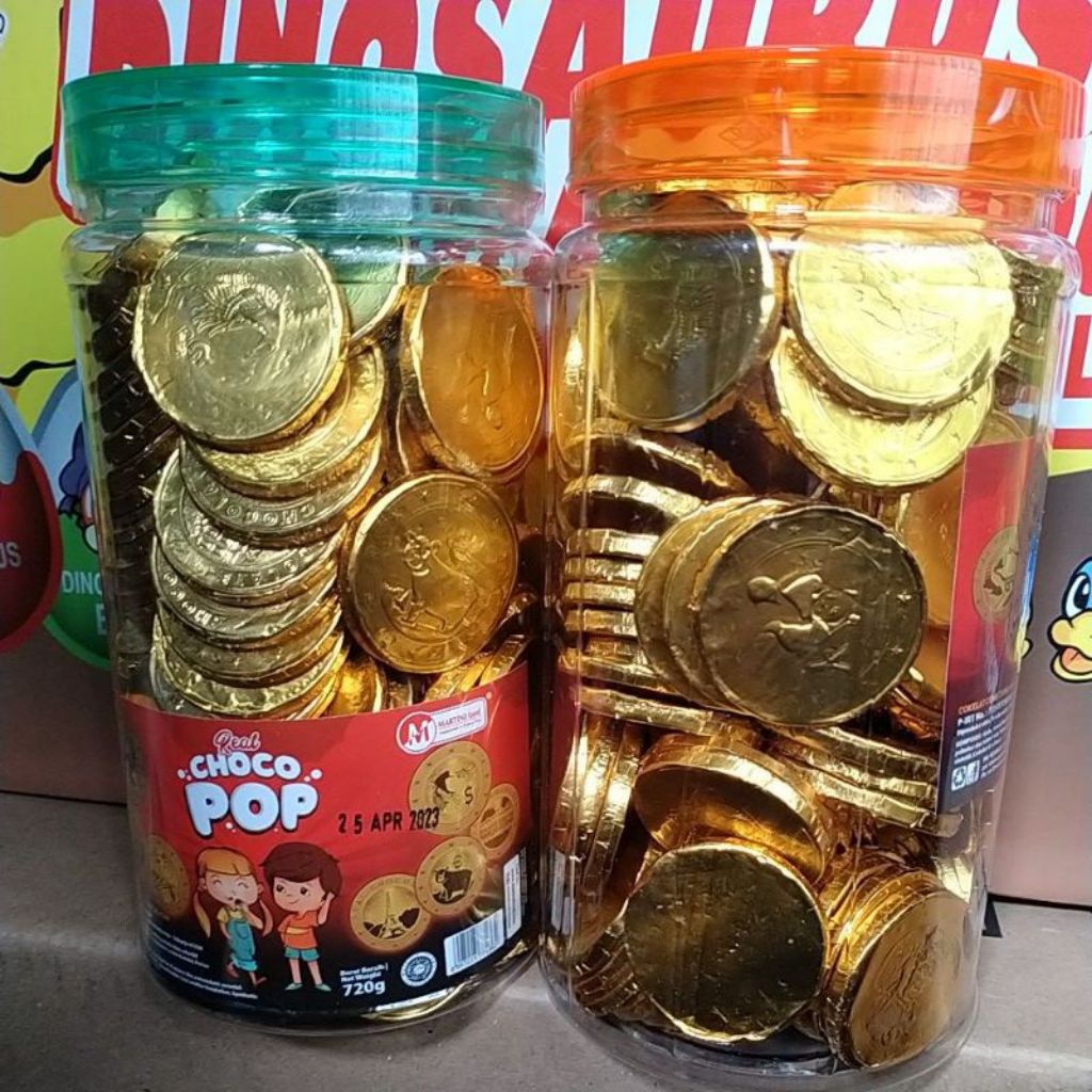 

Permen koin choco pop isi 120 pcs
