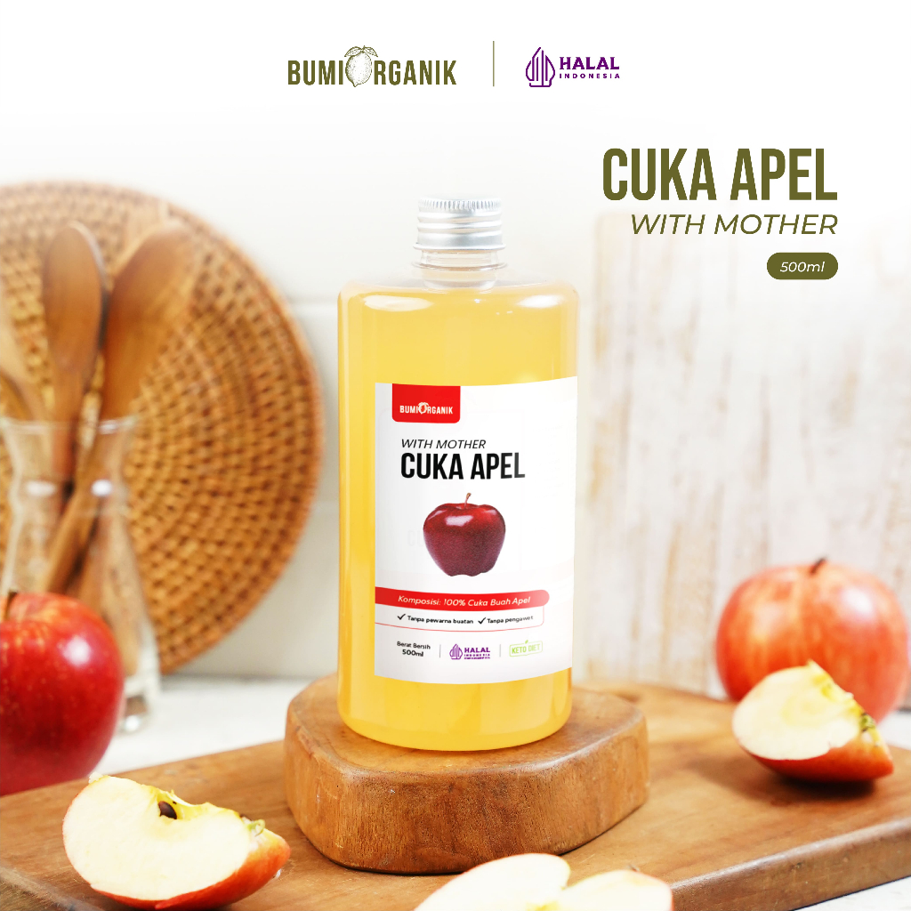 

CUKA APEL ORIGINAL ORGANIK 500ML WITH MOTHER BUMI ORGANIK / APPLE CIDER VINEGAR / CUKA SARI APEL ORIGINAL UNTUK DIET KESEHATAN DETOX DETOKS / CUKA APPLE / BRAGG ORIGINAL ASLI CUKA APEL NUTRIFARM ORIGINAL DARIBUMI / NUTRIFARM / CUKA APEL BEORGANIK
