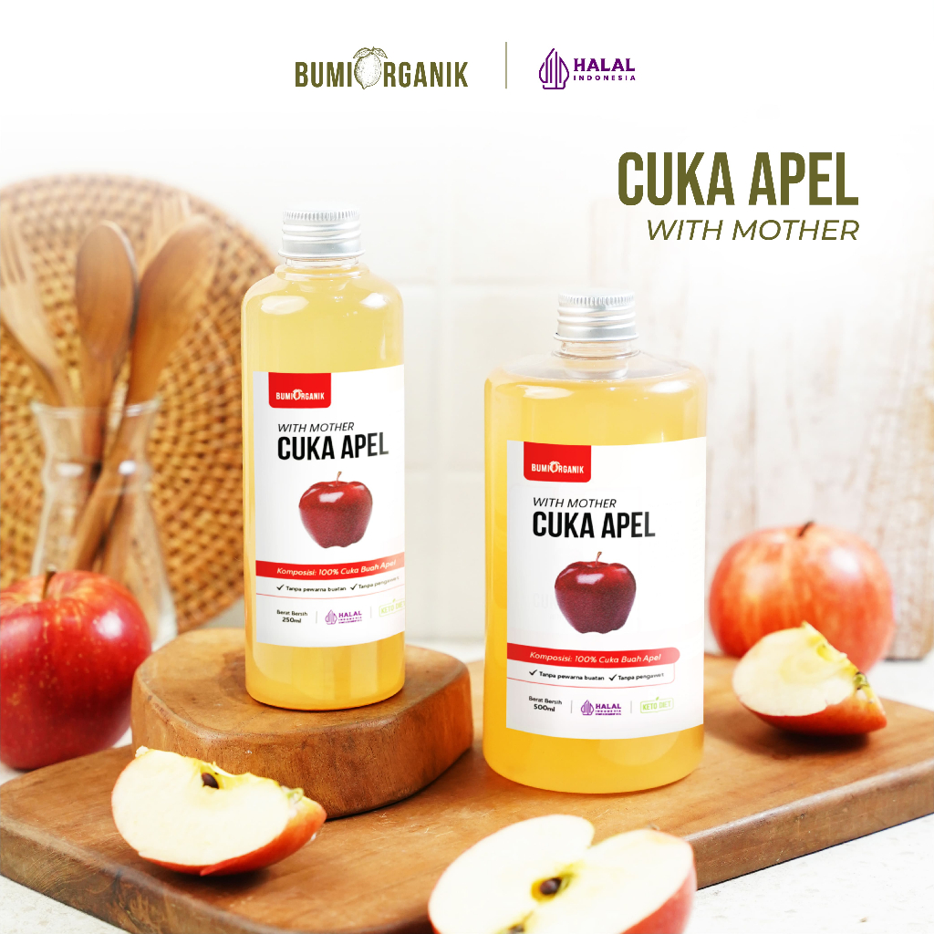 

CUKA APEL ORIGINAL ORGANIK WITH MOTHER BUMI ORGANIK / APPLE CIDER VINEGAR / CUKA SARI APEL ORIGINAL UNTUK DIET KESEHATAN DETOX DETOKS / CUKA APPLE / APEL VINEGA BRAGG ORIGINAL ASLI CUKA APEL NUTRIFARM ORIGINAL DARIBUMI / NUTRIFARM / CUKA APEL BEORGANIK