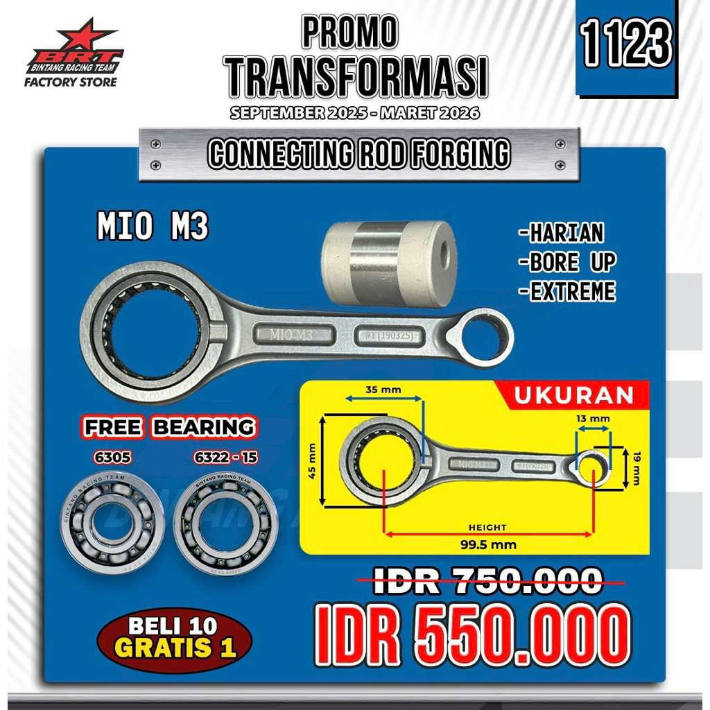 CONROAD BRT STANG SEHER BRT MIO M3 ORIGINAL