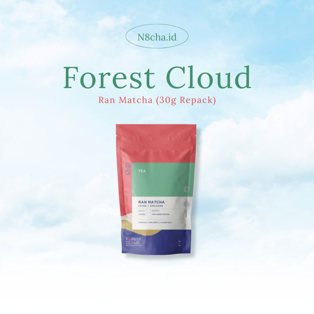 

[READY STOCK] Forest Cloud Ran Shiru Matcha Powder Everyday Japanese Matcha for Lattes Original Malaysia Repacked