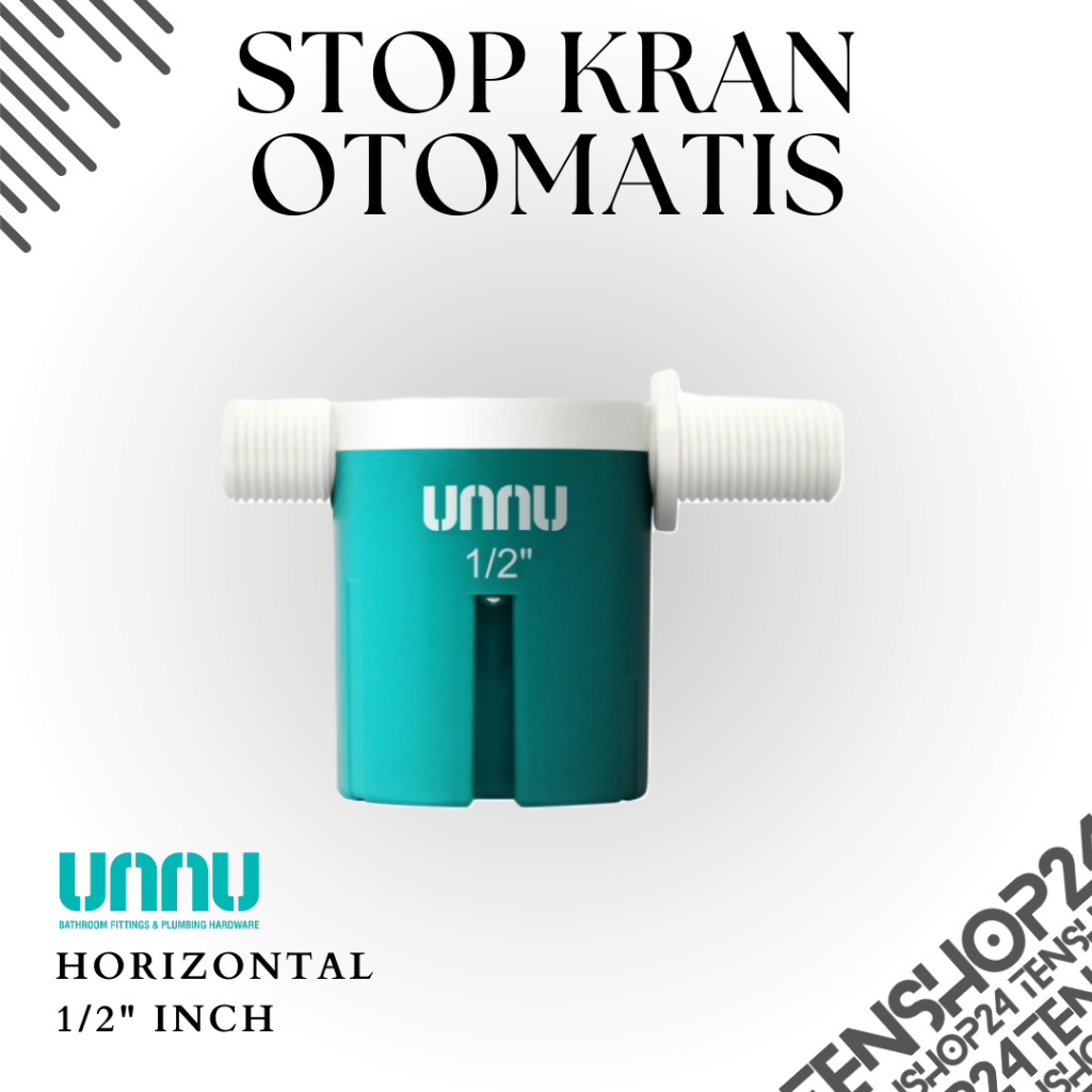 UNNU Stop Kran Otomatis Horizontal - AWH 1/2" Inch Stop Kran Air Pelampung Otomatis