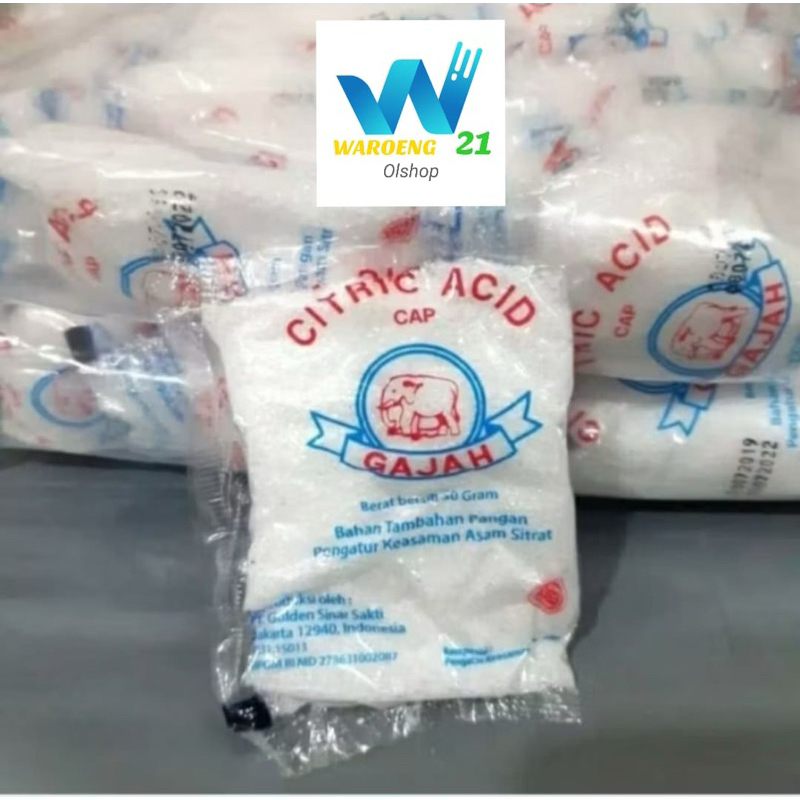 

[oddsolshop] pekanbaru/Citric Acid Citrun Cap Gajah 50 gr