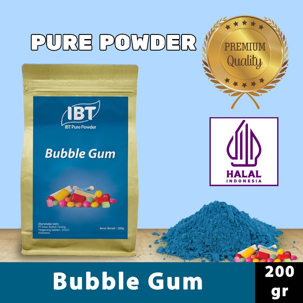 

darmavanss - bubuk permen karet bubble gum essence import 200gr untuk kue & minuman