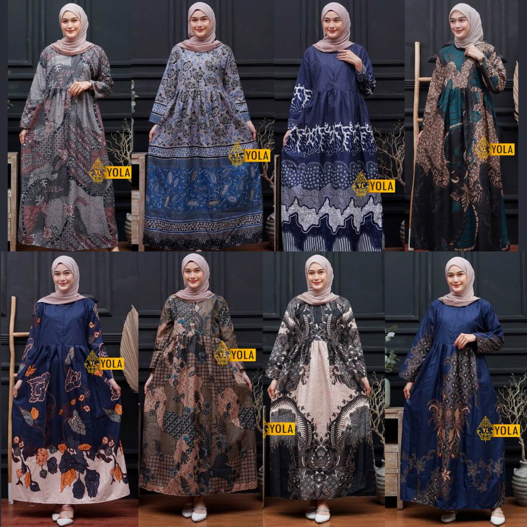 Gamis batik wanita busui jumbo / gamis batik terbaru / Gamis jumbo ld 120cm / batik wanita kondangan