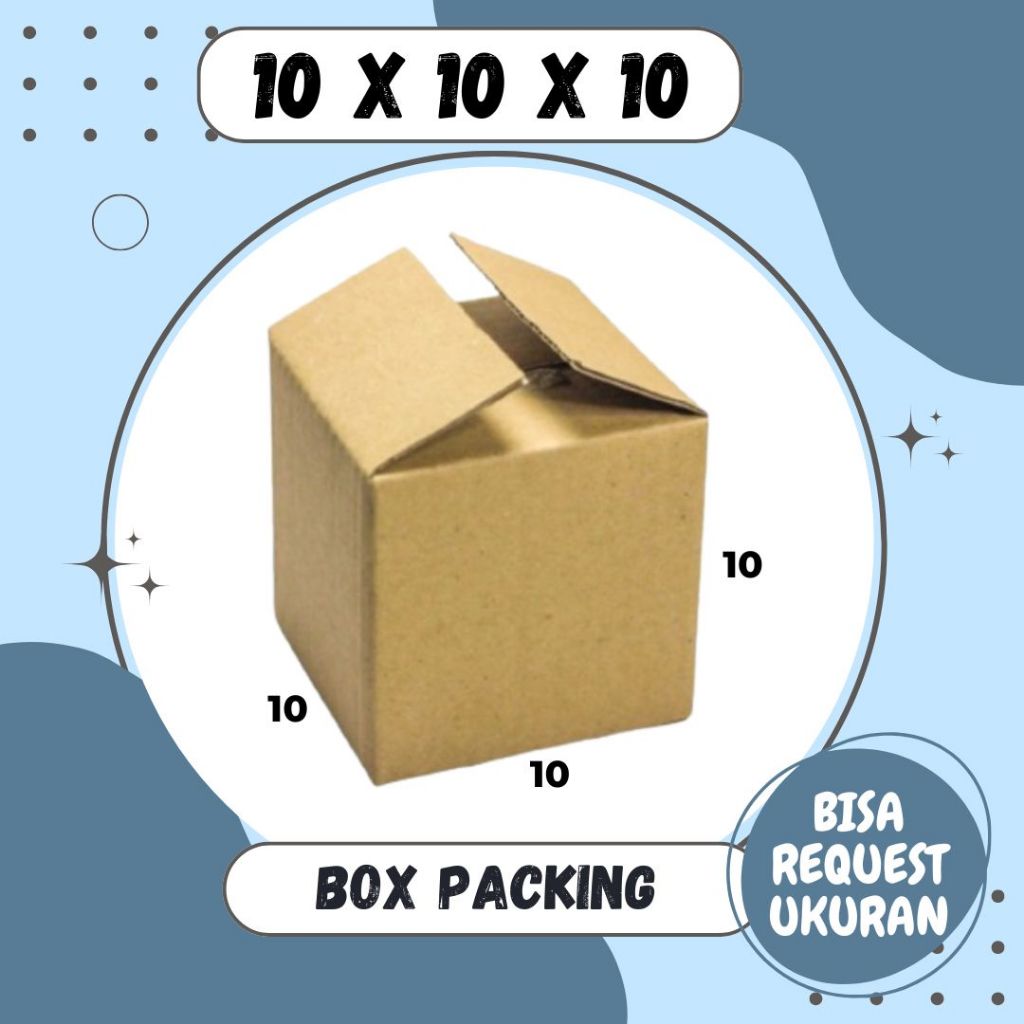 

Kardus 10x10x10 A1 Box Dus Packing Kotak Kemasan Karton Souvenir Hampers Botol Minyak Wangi Kosmetik