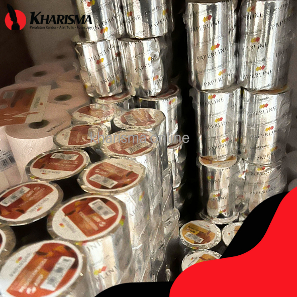

Kertas Thermal PAPERLINE 57x50mm Roll Kasir / Struk Kasir / Register Roll isi 10 roll