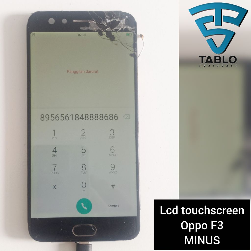 Lcd touchscreen frame oppo f3 MINUS