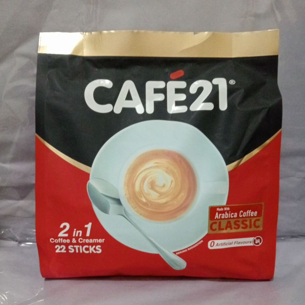 

Cafe21 2 In 1 Coffee & Creamer Made With Arabica Coffee Classic Isi 22