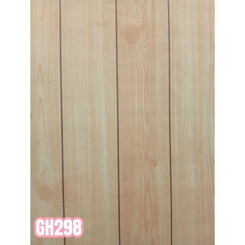 Wallpaper Stiker Dinding /Wallpaper Sticker Motif Serat Kayu Natural GH 298