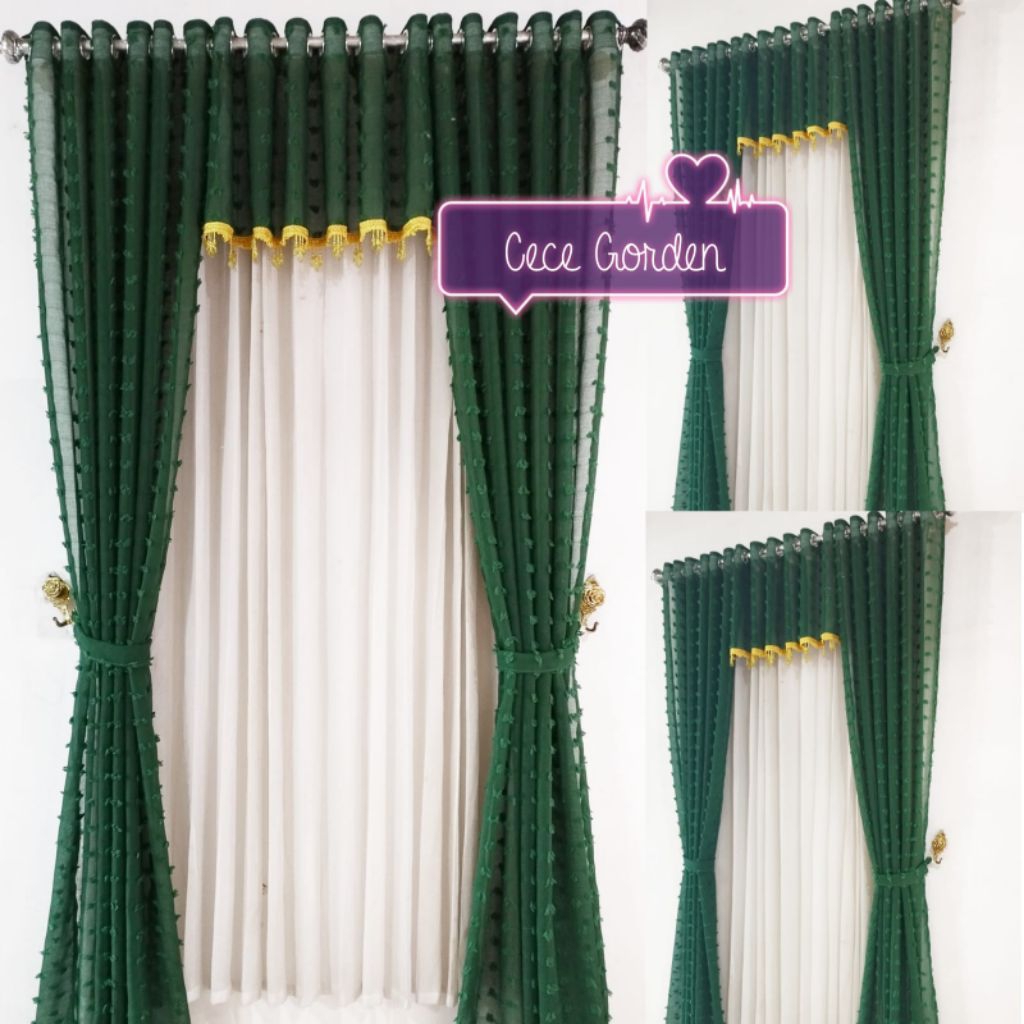 Gorden Satu Set lengkap Dengan poni bahan Pitrase import