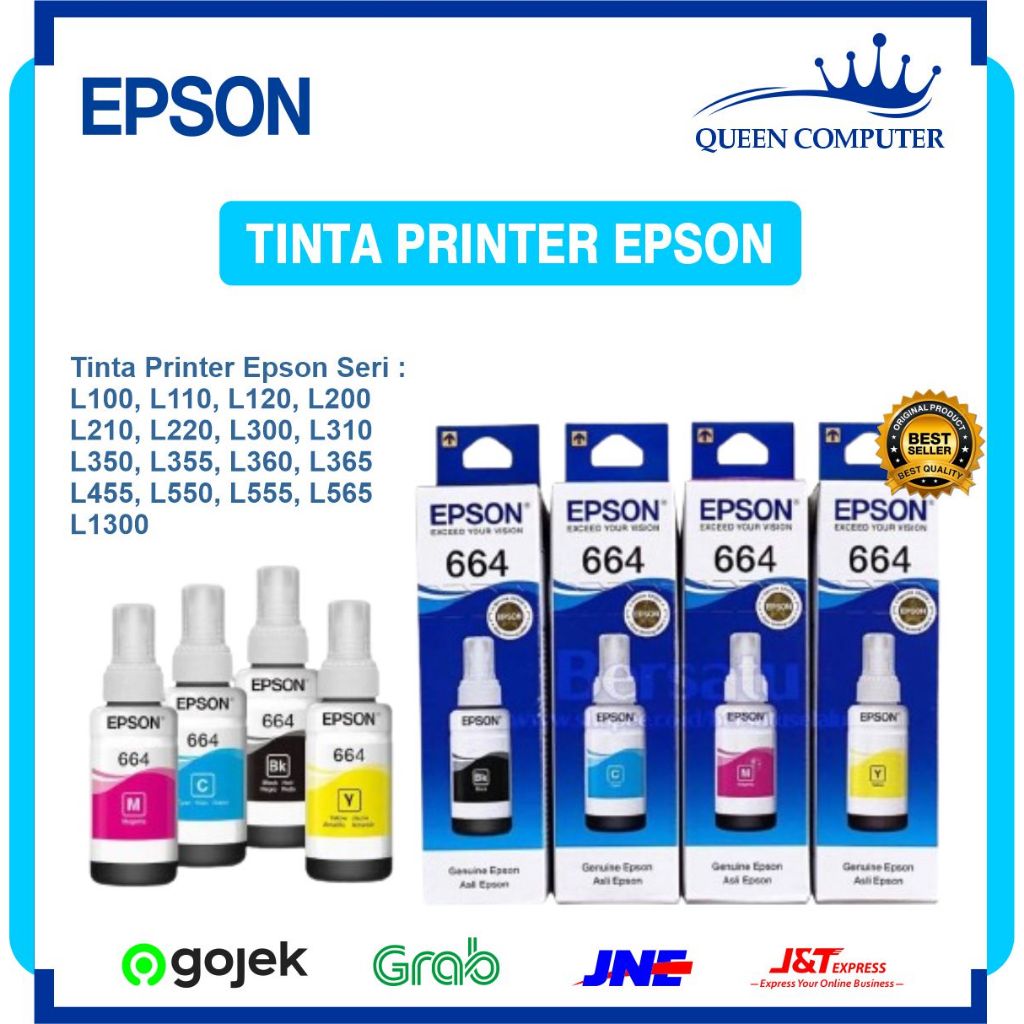 TINTA EPSON 664 / Tinta Epson 664 / Tinta Epson 664 (L100, L200, L300, L400. L500)