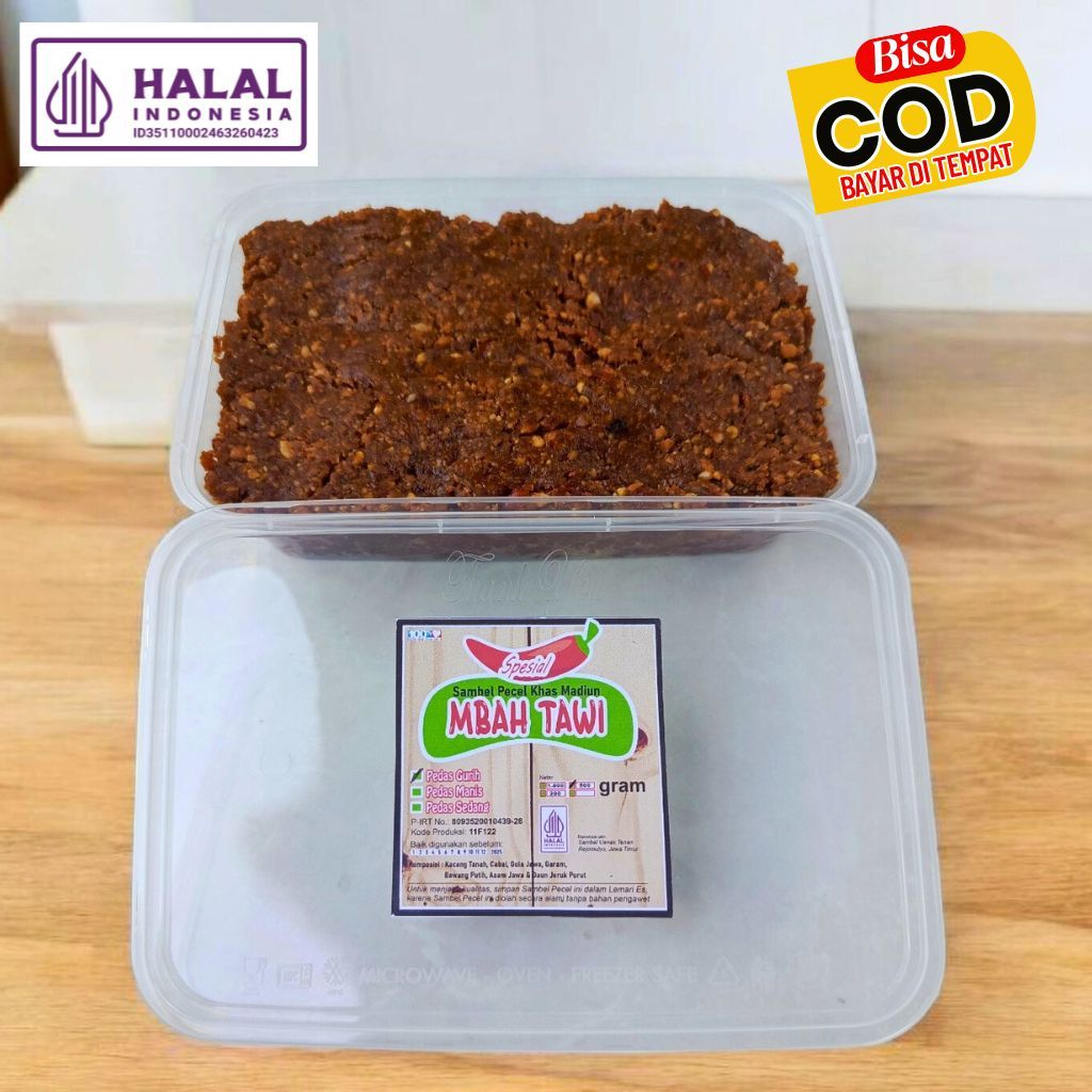 

Sambal Pecel Mbah Tawi 500g Pedas Manis Asli