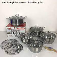 PANCI SET HIGH POT STAINLESS STEEELL HAPPY FUN PANCI DAPUR SET KITCHEN