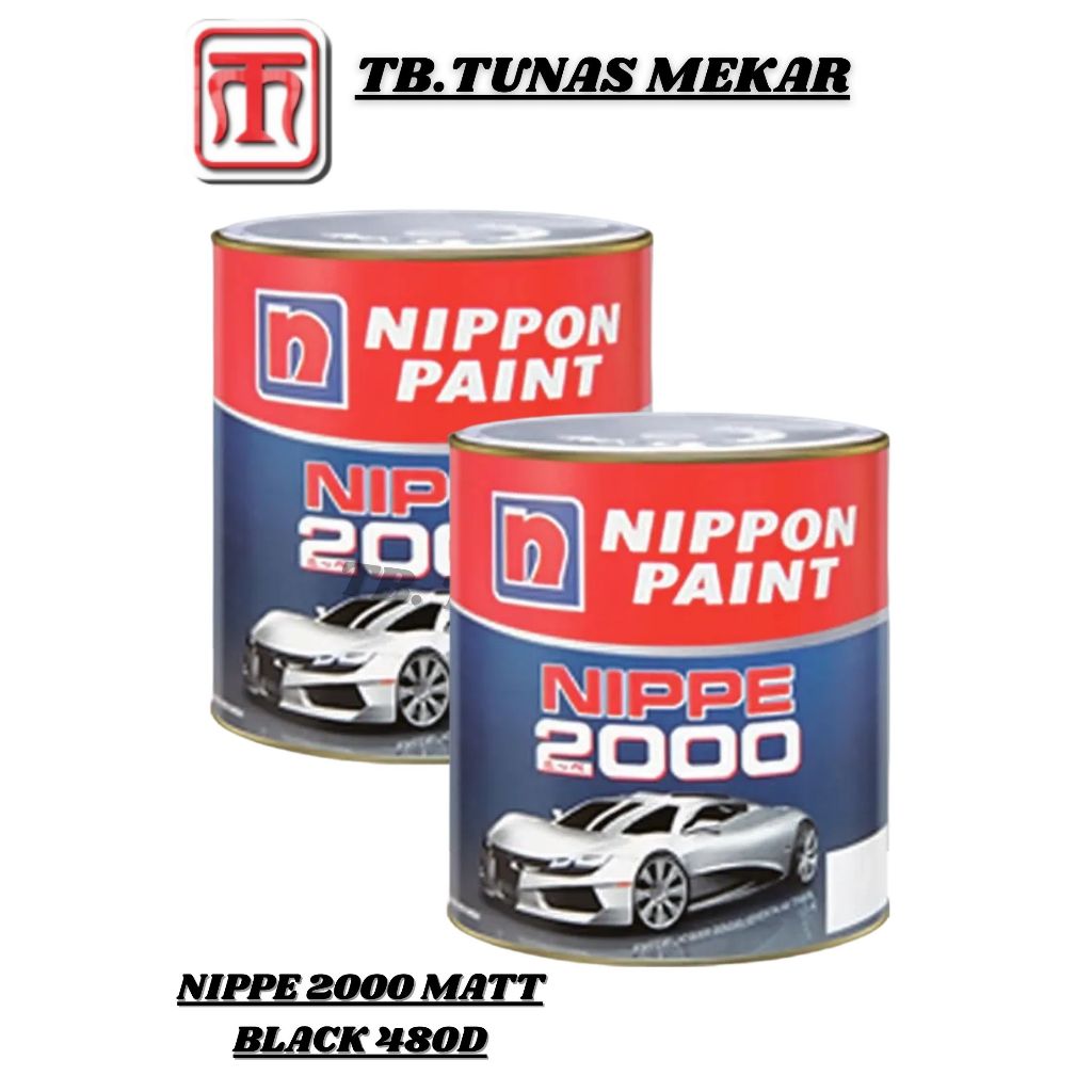 CAT DUCO NIPPE 2000 MATT BLACK 480D / HITAM DOFF / CAT DUKO