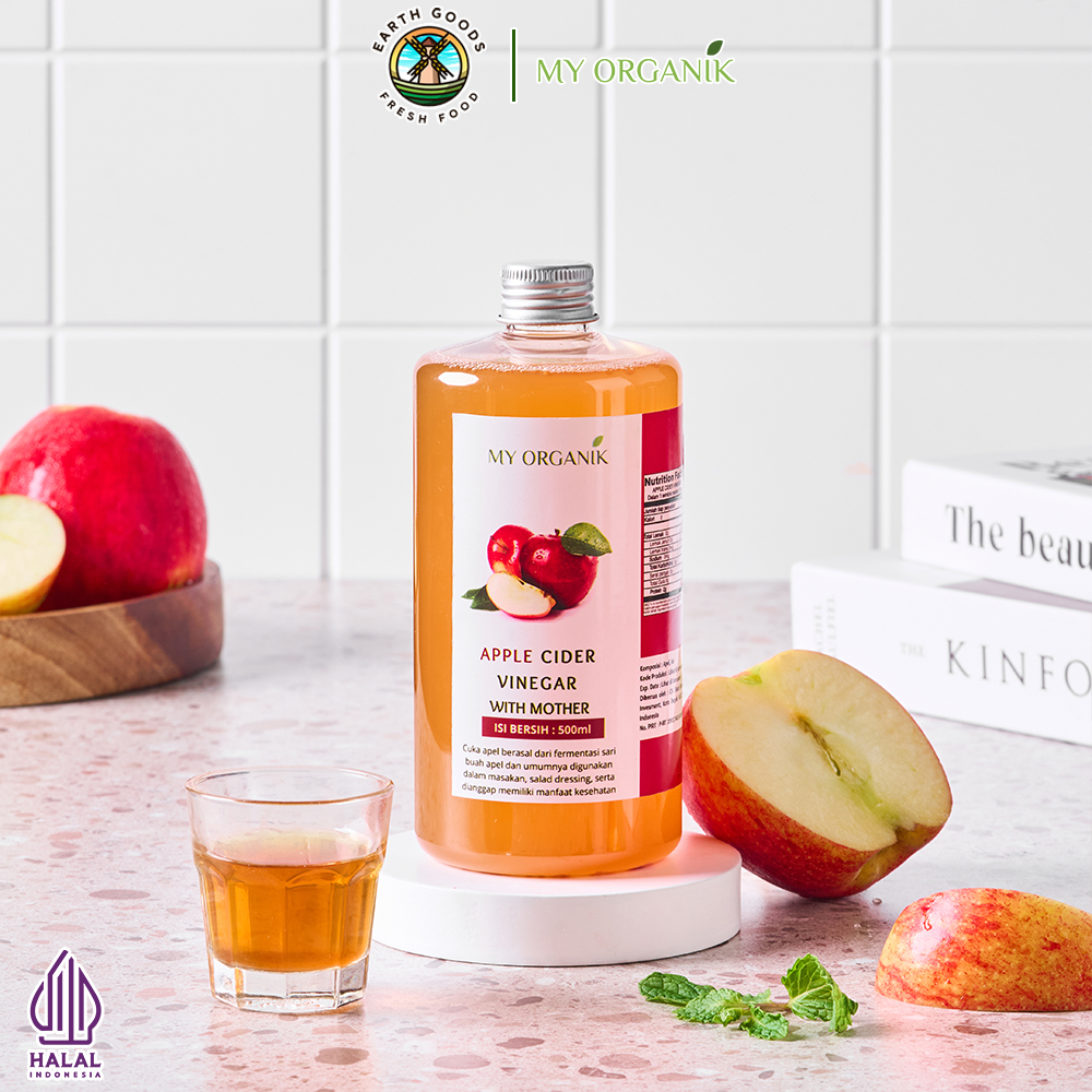 

My Organik Cuka Apel With Mother 500ml – Apple Cider Vinegar RAW Unfiltered Organik | Ori Terlaris untuk Diet & Detoks