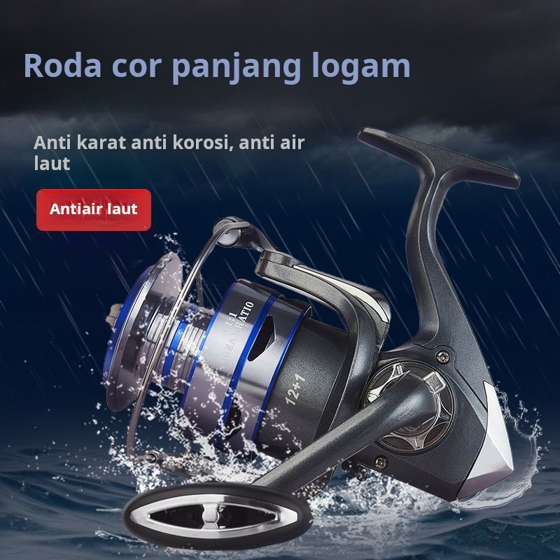 Reel Pancing YX 8000-10000 Series Dual Purpose Fishing Reel 5+1BB Carp Fishing Reel 4.1:1 Gear Ratio