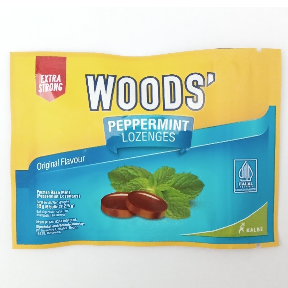 Woods Permen Lozenges Sachet- Melegakan Tenggorokan & Meredakan Batuk